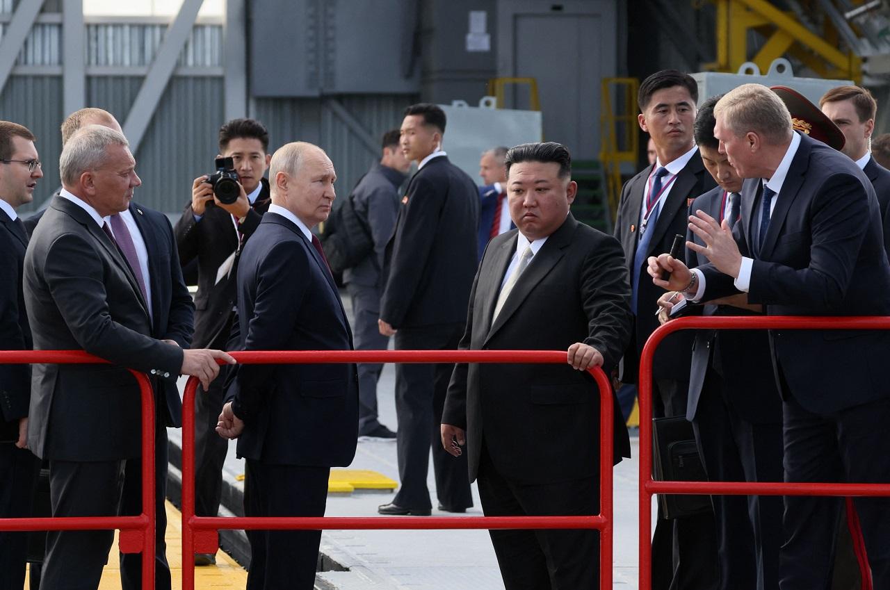 According to a video released by the Kremlin, Putin can be heard saying to Kim, 