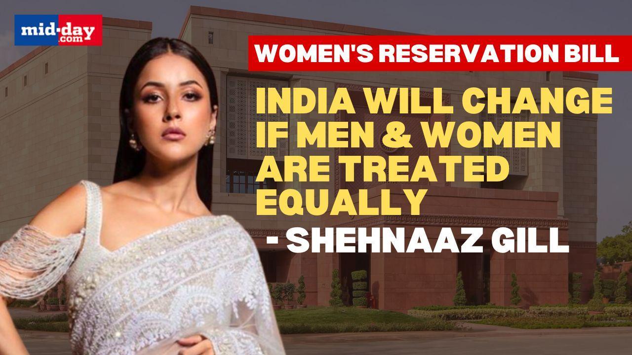 B-town Stars Bhumi Pednekar, Shehnaaz Gill Hail Women's Reservation Bill  