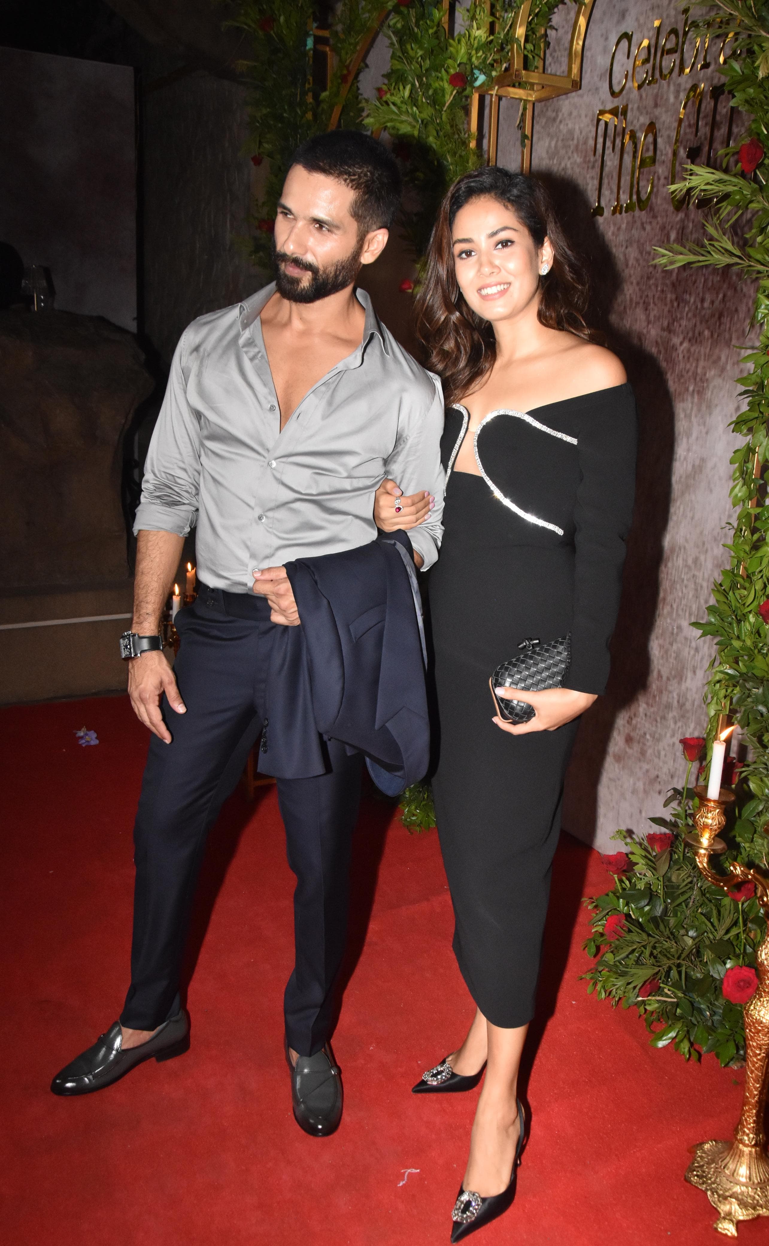 Shahid Kapoor and Mira Rajput looked dapper as they were clicked together