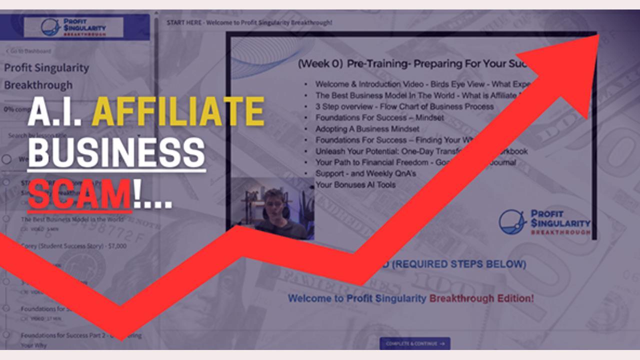Profit Singularity Breakthrough Review (AI Masterclass): Is it a Scam or Legit?