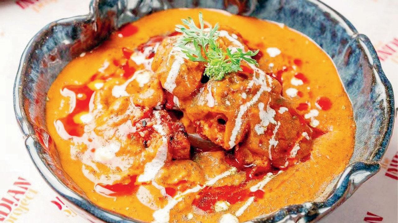 Smoked butter chicken 