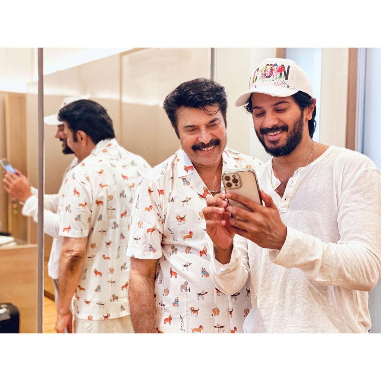 Dulquer Salmaan is also an ardent fan of his father and it reflects in his posts for his father. Sharing the story behind the picture, Salmaan wrote, 