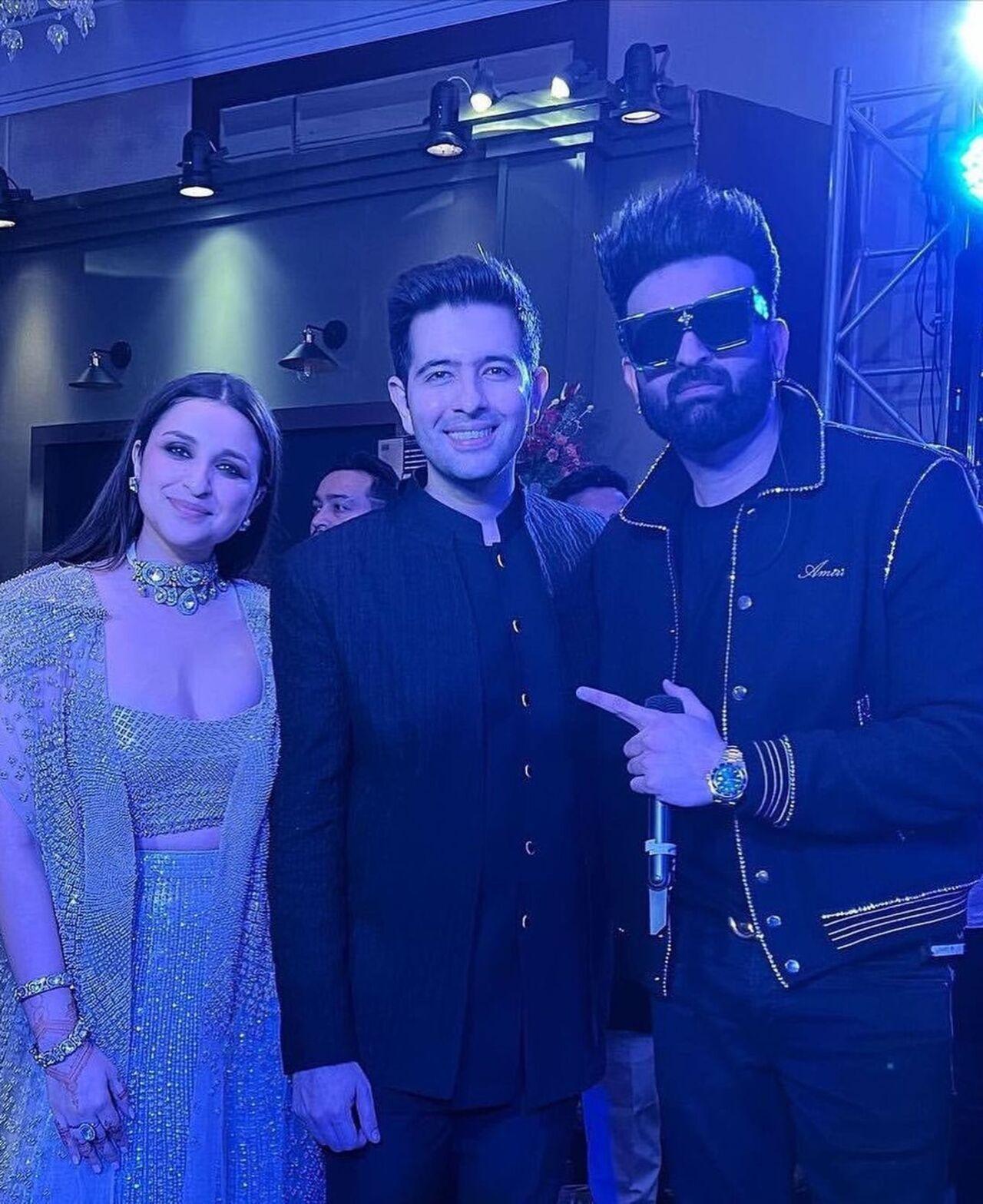 Singer Navraj Hans performed at actress Parineeti Chopra and AAP leader Raghav Chadha’s sangeet on Saturday night and said it was an “absolute pleasure” and wished the couple a “happy married life”
