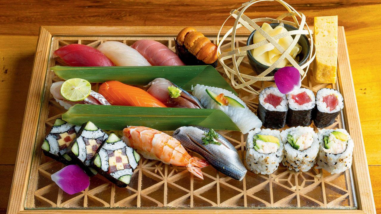 Sushi moriawase from Morimoto Napa