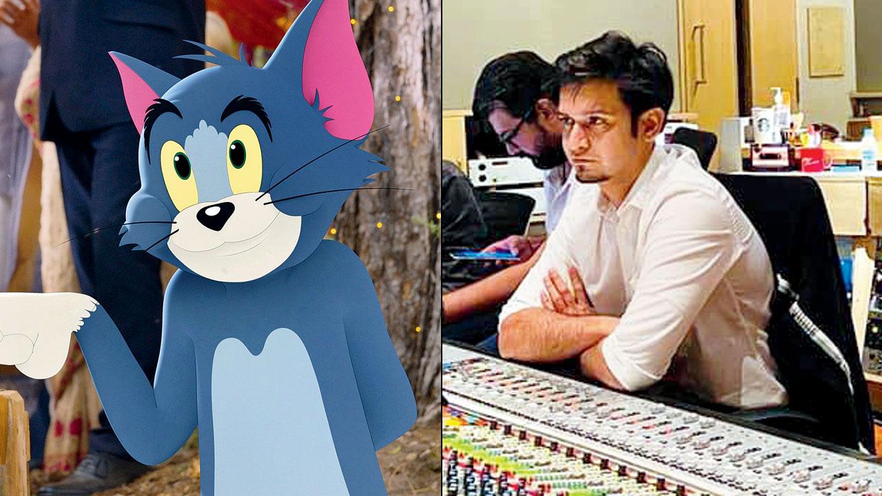 A still from Tom and Jerry. Pic Courtesy/Twitter (right) Advait Nemlekar
