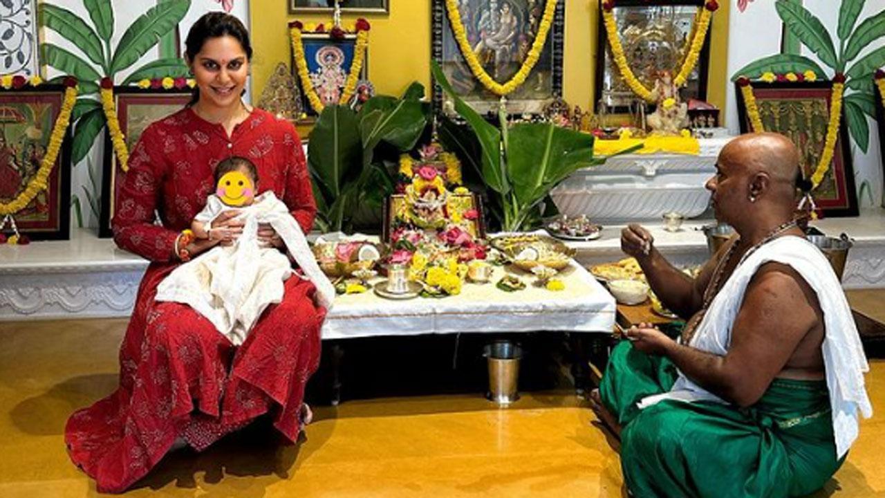 Ram Charan's wife Upasana shares pictures from daughter Klin Kaara's first Varalakshmi Vratha