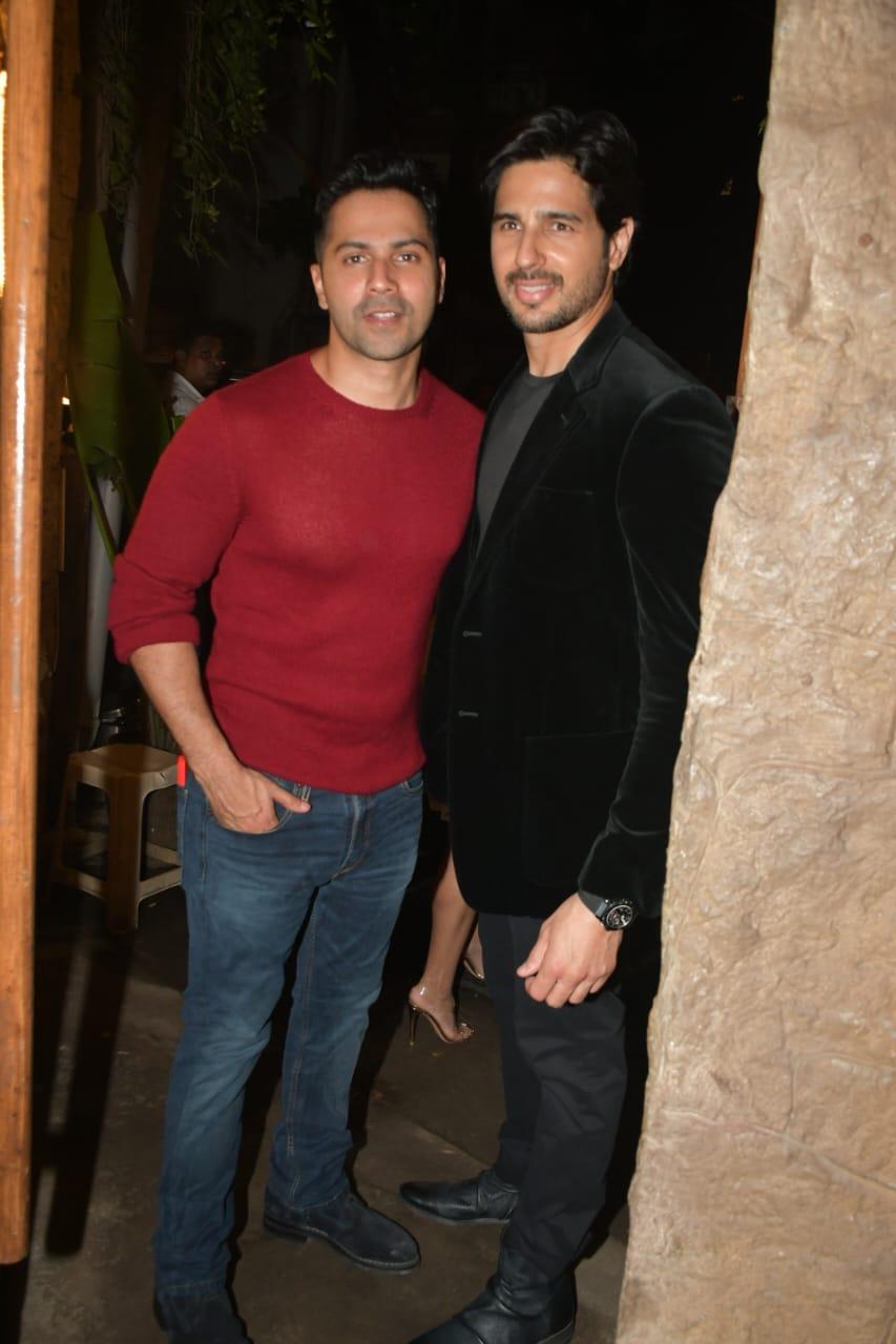 Varun and Sidharth Malhotra posed together for the paparazzi 