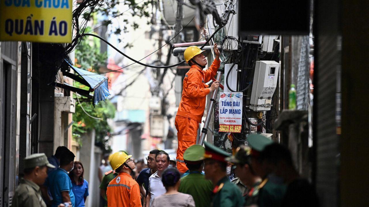 According to the reports, over 50 persons residing in the building have been injured due to the fire and over 60 were rescued from the fire. 