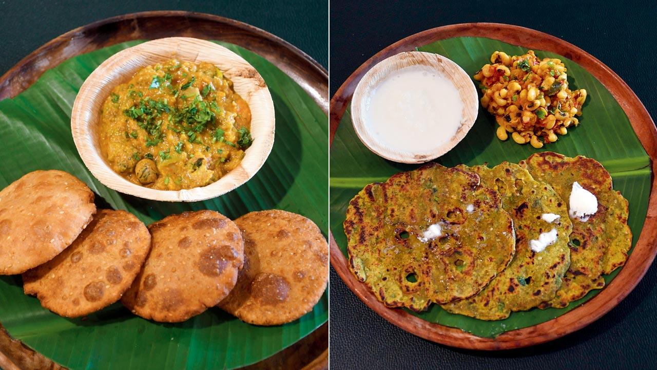 The menu brings comfort food from various parts of the country under one roof, like Dhapatey from Maharashtra and Chapdi Undhiyo form Rajkot  