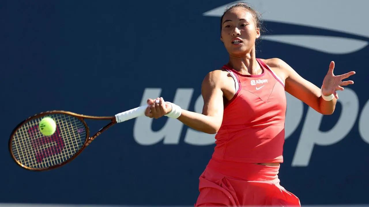 Zheng Qinwen advances to US Open quarterfinals, ousts last year's runner-up