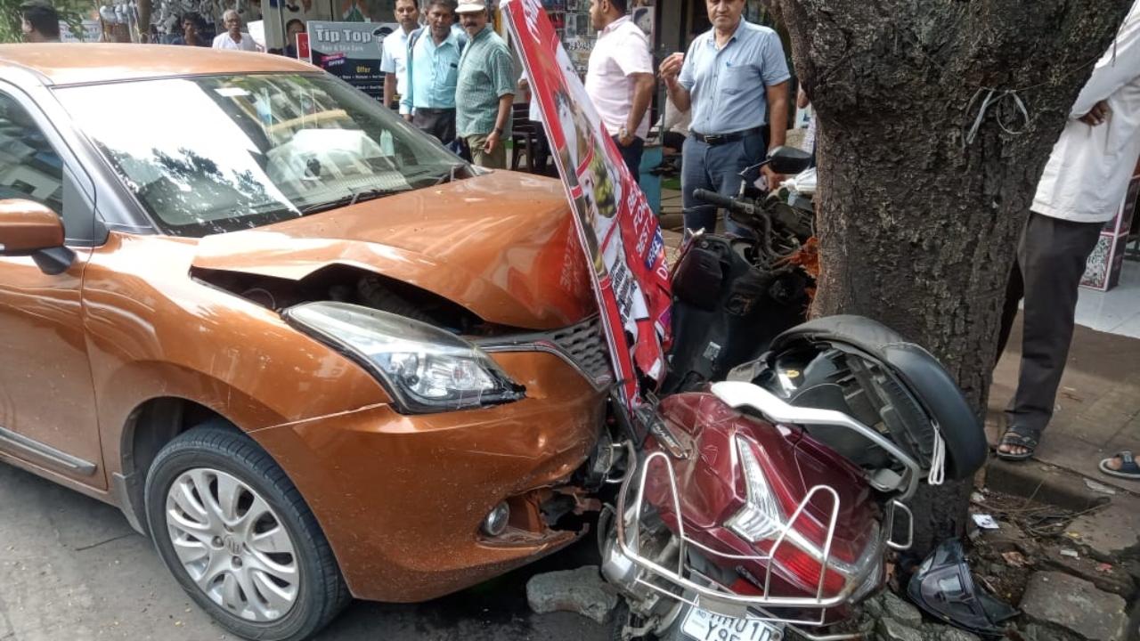 In the accident as man as three people were injured, the officials said