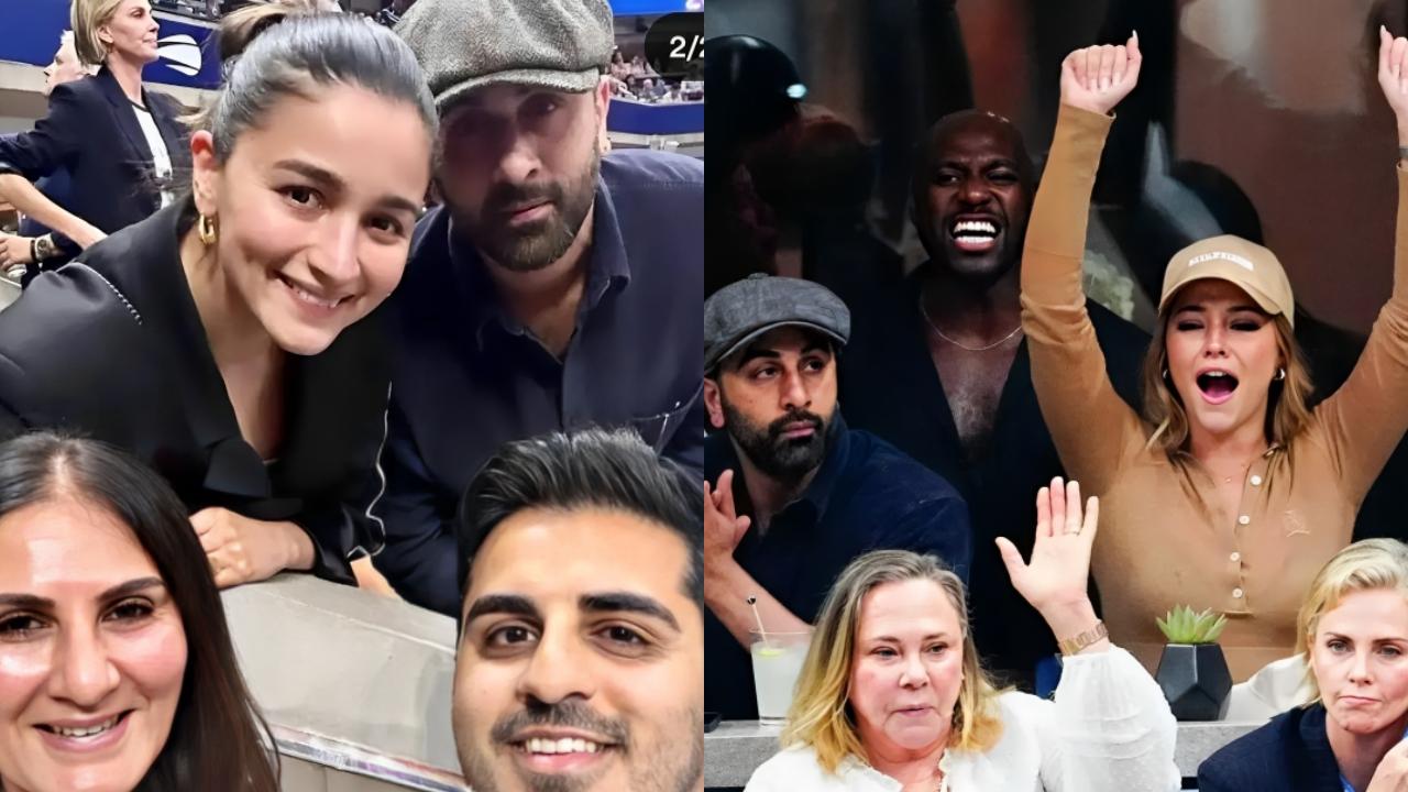 Alia Bhatt and Ranbir Kapoor join Hollywood stars Madelyn Cline and Charlize Theron at US Open, Read more