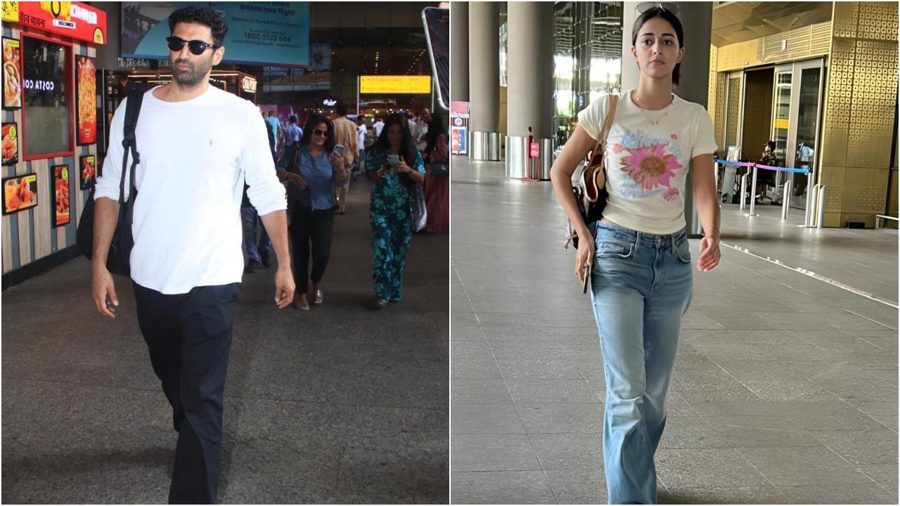 Rumoured couple Ananya-Aditya return from their Goa vacation twinning in white