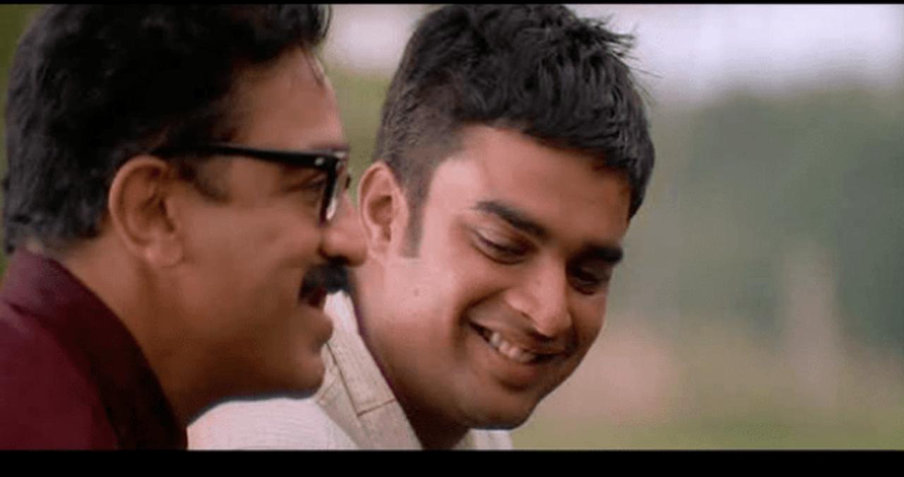 Anbe Sivam 
Starring Kamal Haasan and R Madhavan, this 2003 Tamil film features two travellers who get stranded at the airport. Aras tries to keep away from the man with a deformity. However, while forcefully accompanying each other to Chennai, they form an unexpected bond