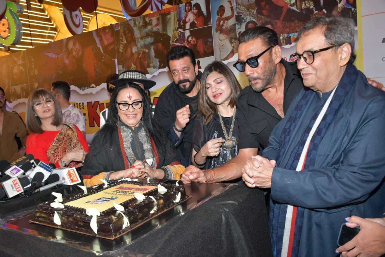 The star cast of the film along with the makers cut a cake to celebrate the 30 years of their much-loved film Khal Nayak
