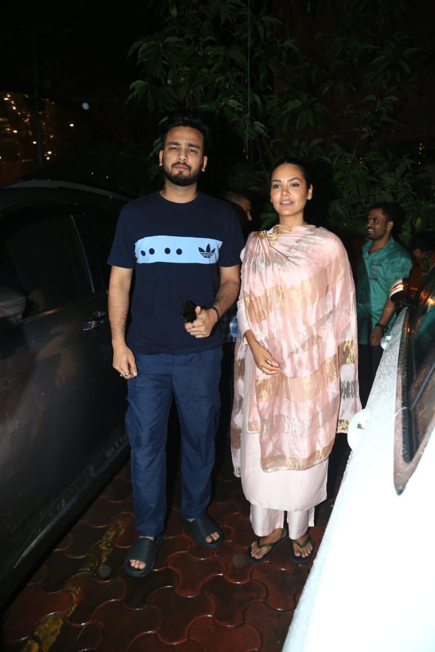 Elvish Yadav was snapped with Esha Gupta as the two went out and about in the city