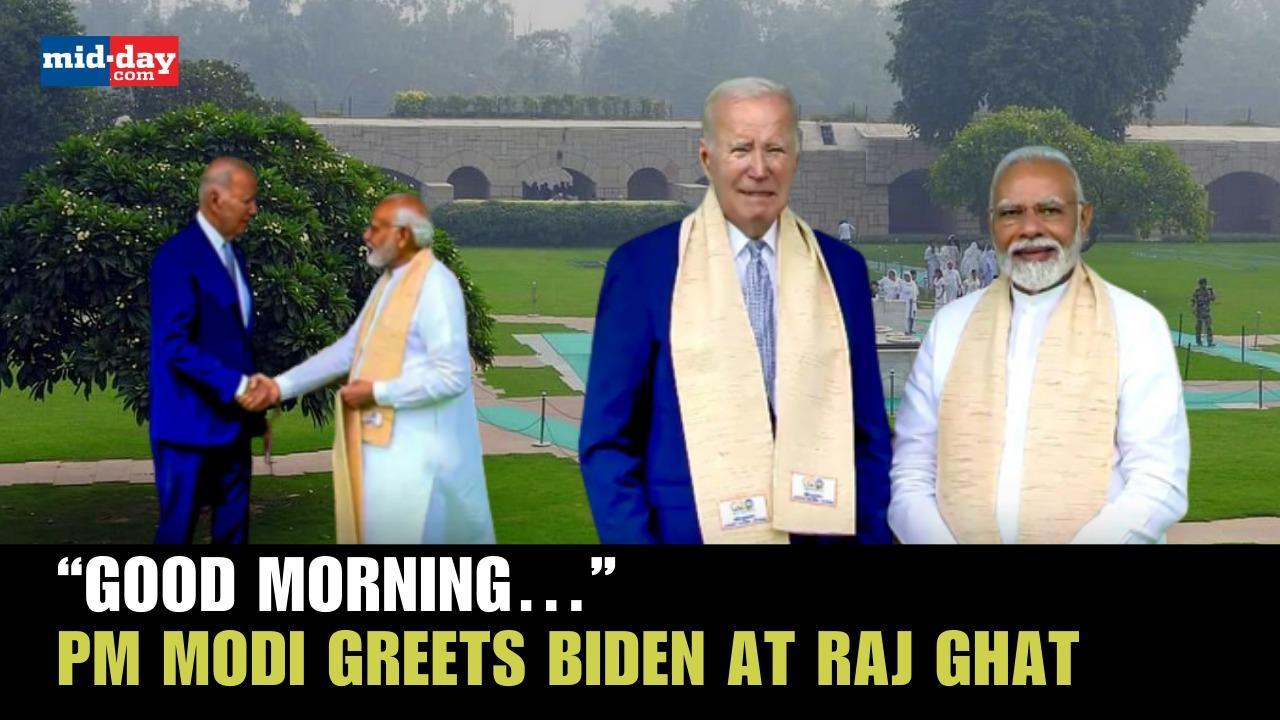 G20 Summit 2023: PM Modi greets US President Joe Biden at Raj Ghat