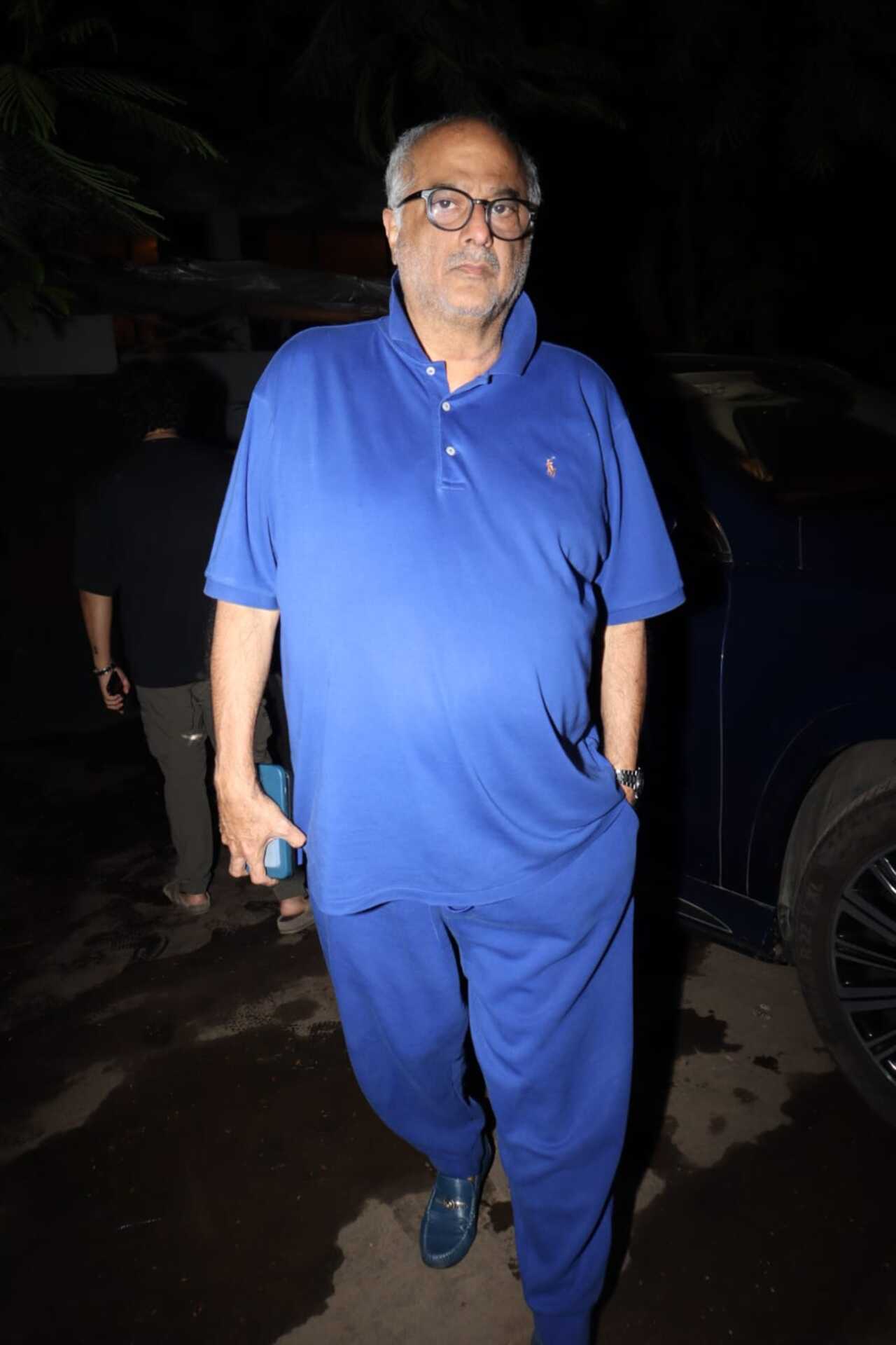 Ace director and producer Boney Kapoor was spotted in the city
