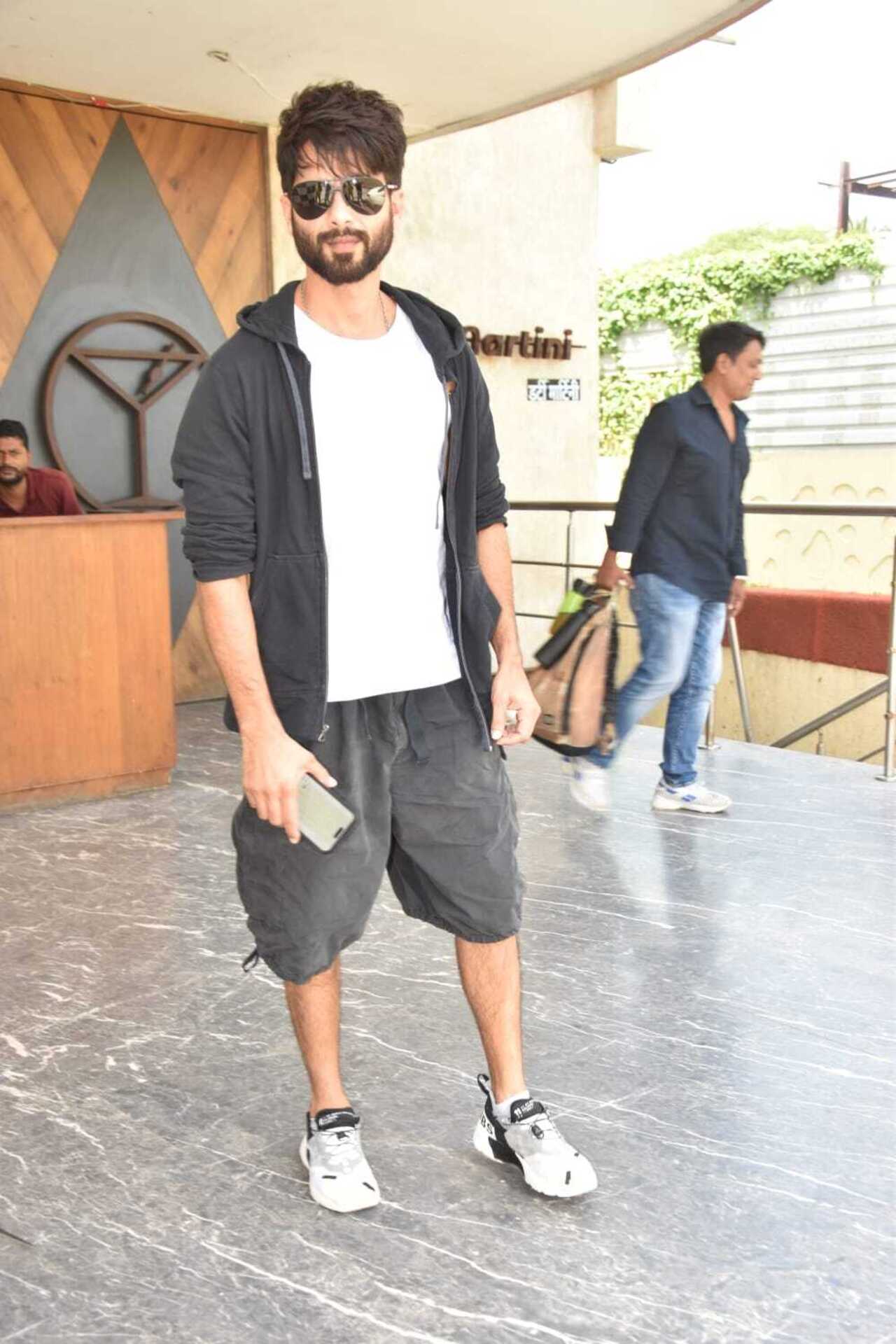 Shahid Kapoor was spotted wearing casual fits