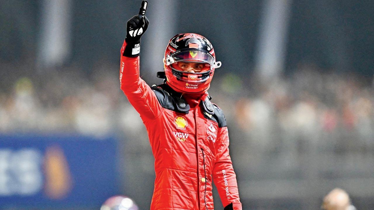 Ferrari’s Carlos Sainz wins Singapore GP