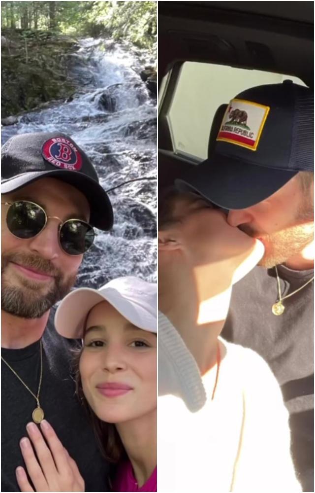 Newlyweds Chris-Alba`s adorable pictures