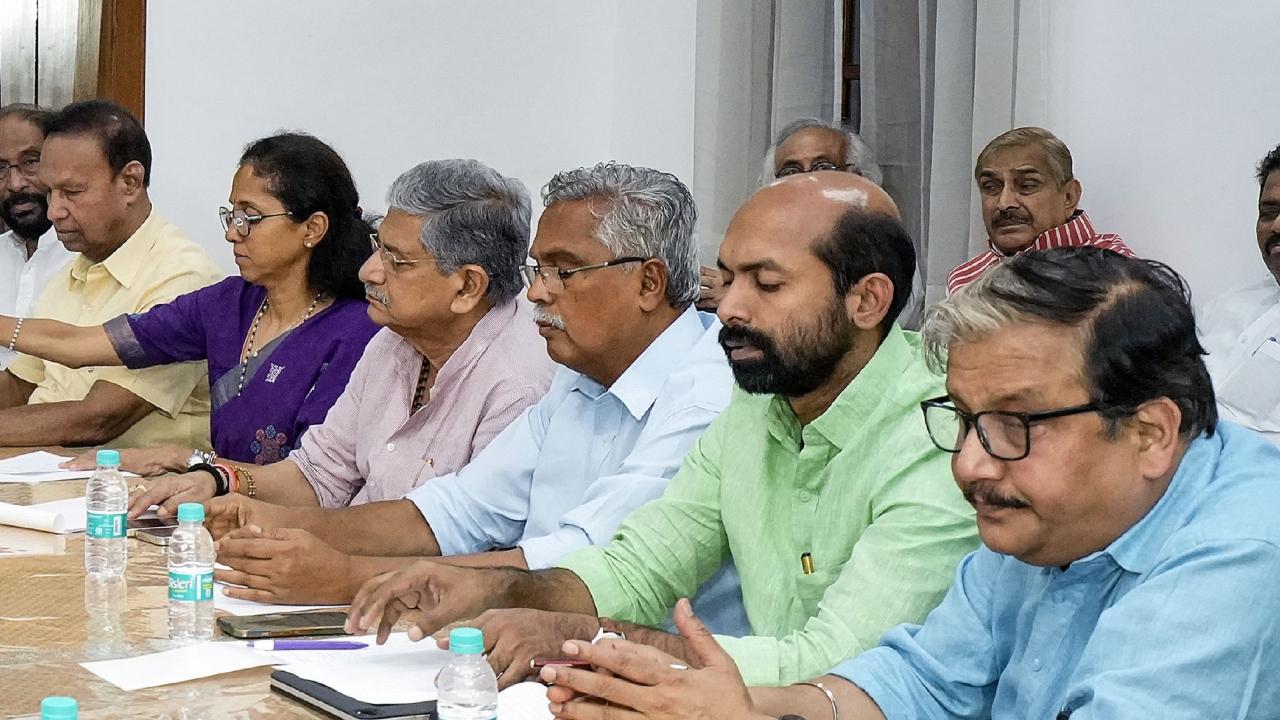 Meanwhile, Congress on Tuesday held a Parliamentary strategy group meeting ahead of the Parliament special session starting from September 18