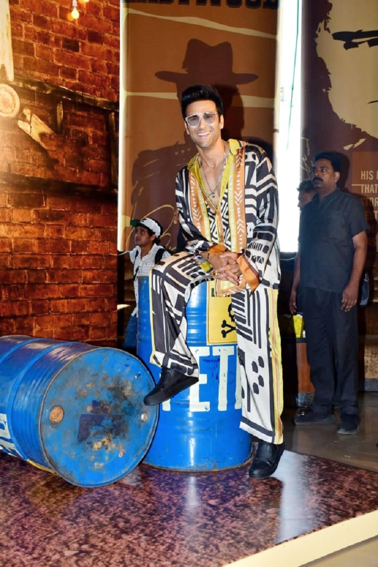 Pulkit Samrat opted for a funky co-ord outfit 