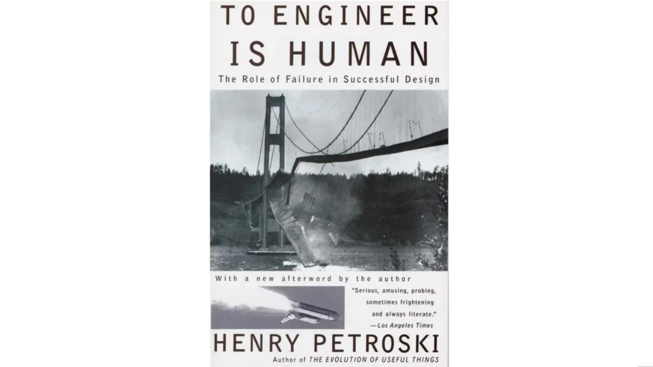To Engineer Is HumanFrom the walkway collapse at the Kansas City Hyatt Regency Hotel in 1980 to the Tacoma Narrows Bridge twisting apart in a gentle breeze in 1940, Henry Petroski dishes out a collection of case studies that delve into fundamental concepts of progress and perfection, bridging the gap between the world of science and the unpredictable everyday life.