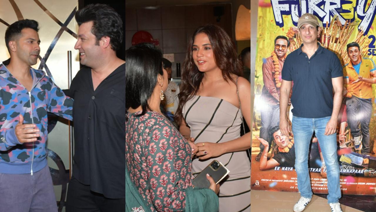 Fukrey 3 screening: Richa Chadha, Kriti Sanon, Varun Dhawan, and others attend