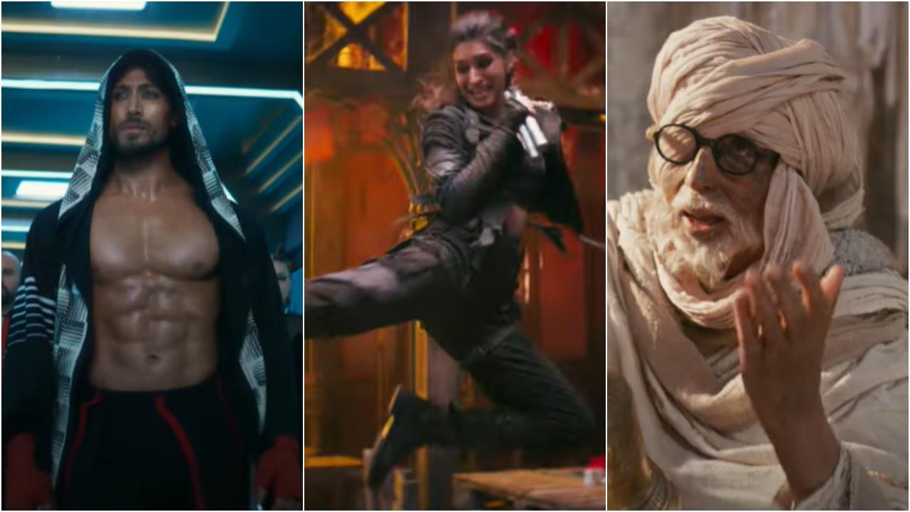 Ganapath Teaser: Amitabh Bachchan, Tiger Shroff and Kriti Sanon enter a futuristic world loaded with dialoguebaazi and action