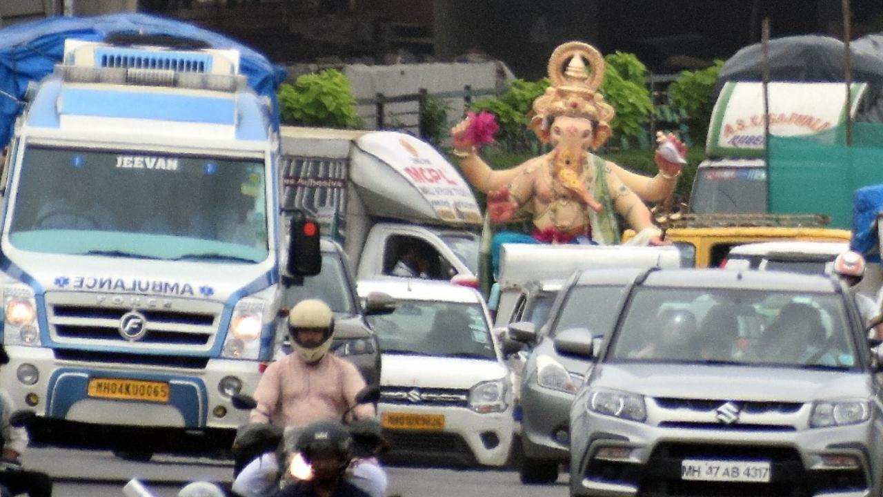 The Ganesh Utsav is celebrated for 10 days, Ganpati Visarjan during Ganesh Chaturthi marks the final ritual, involving the immersion of the Ganesha idol into water bodies