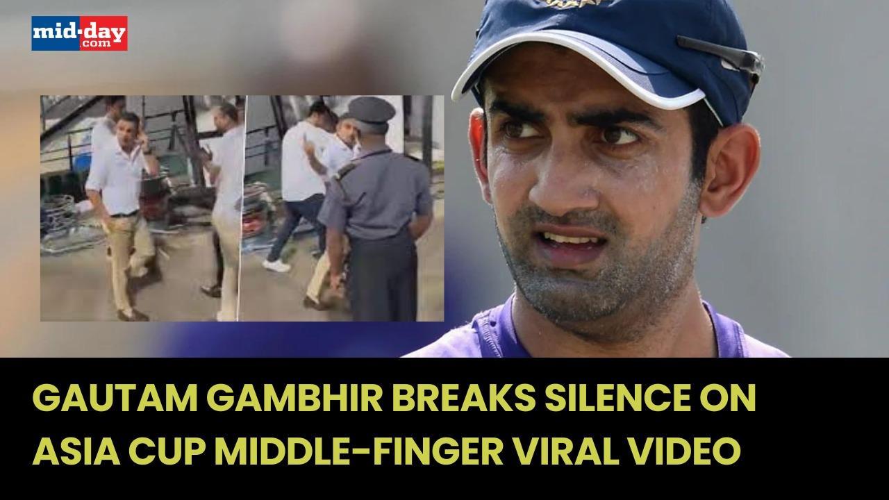 Gautam Gambhir breaks his silence on Asia Cup middle-finger viral video