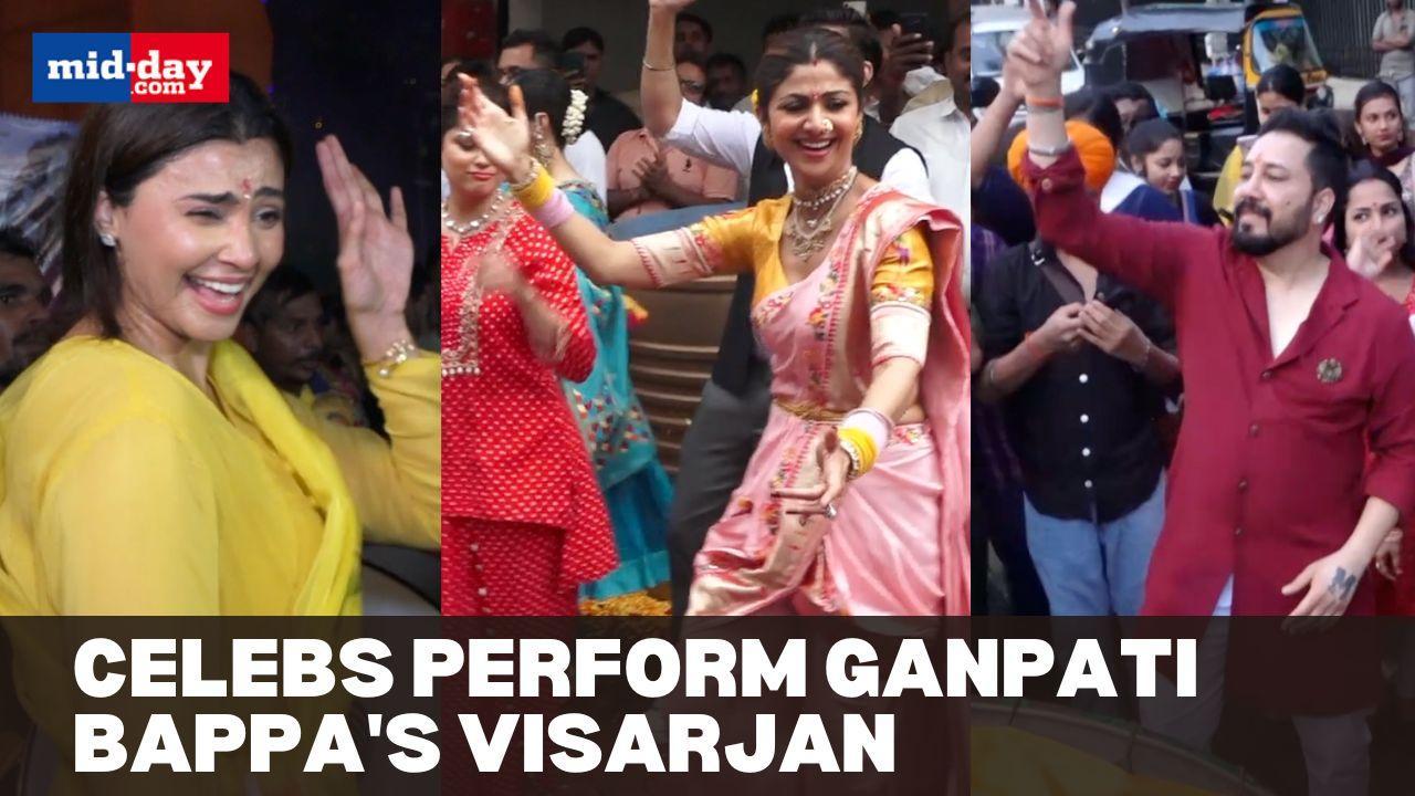 Ganesh Chaturthi 2023: Celebs Perform Bappa's Visarjan
