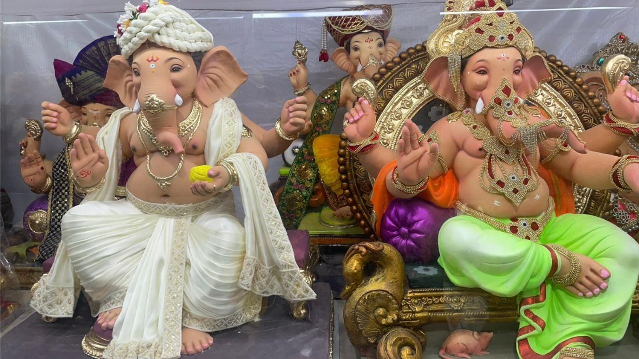 People are increasingly becoming particular about the draping styles on Ganesha’s body. File/Pic
