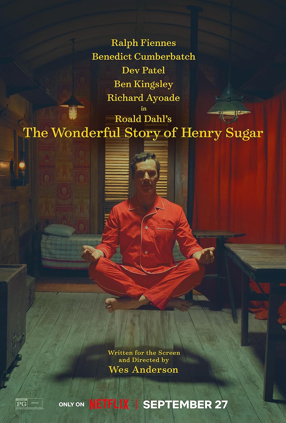The Wonderful Story of Henry Sugar - Netflix (September 27)Renowned Hollywood auteur Wes Anderson takes the helm in 