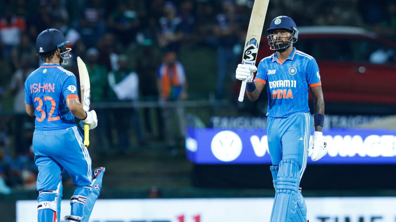 Rohit was also pleased with Pandya after the latter made a composed fifty in India's Asia Cup opener against Pakistan on Saturday. Pandya and Kishan constructed a century stand to rescue India from a precarious 66 for 4 and carried the team to 266 in a rain-marred match