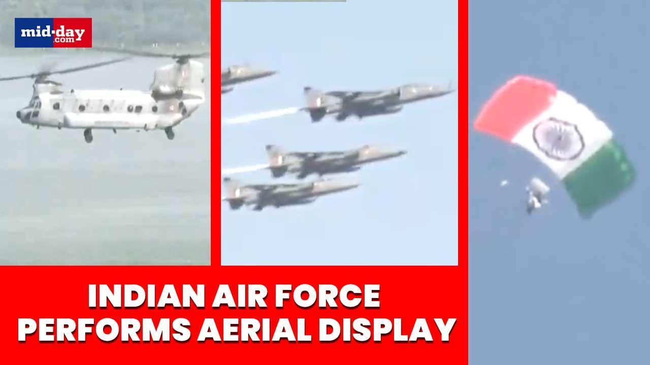Indian Air Force holds aerial show in Bhopal to mark its 91st anniversary
