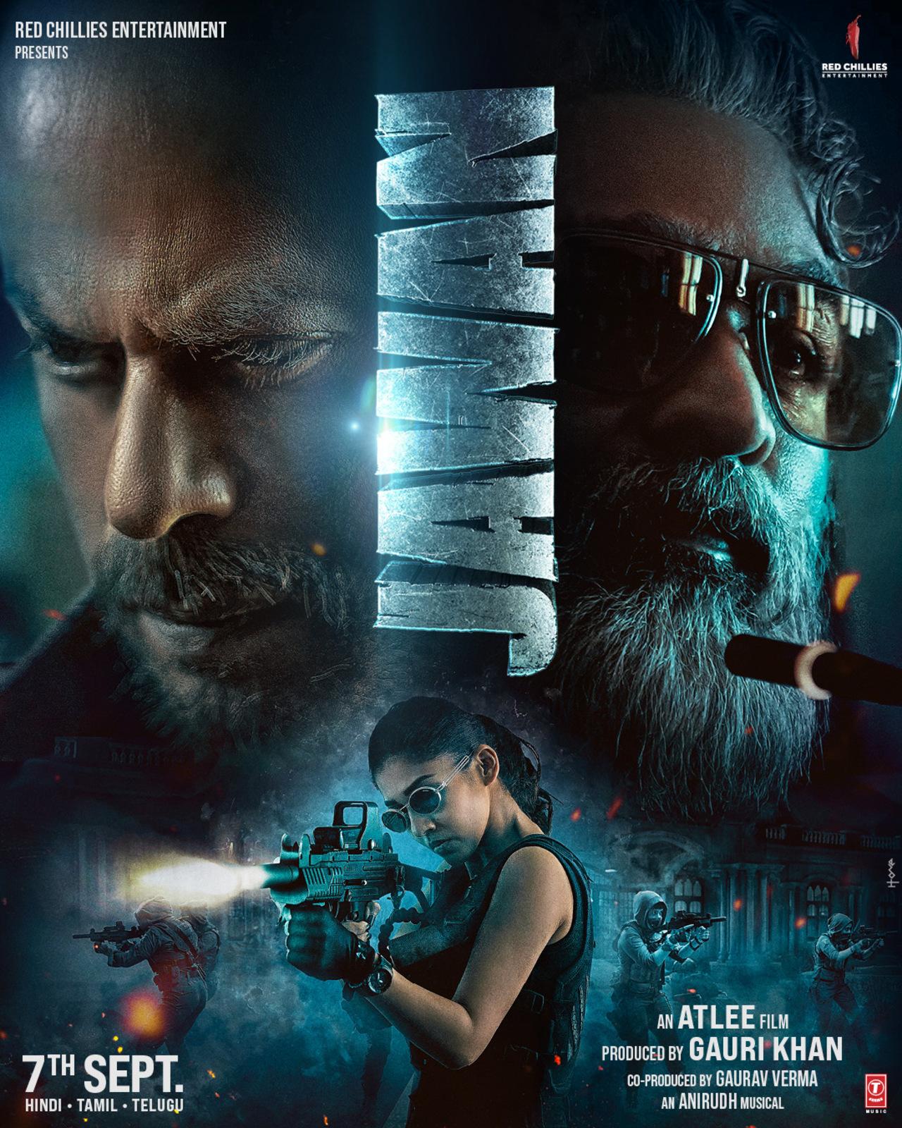 Jawan: Worldwide: 129.06 Crores (Day 1)
The bomb-Jawan-has finally exploded. Shah Rukh Khan's second release this year has a star-studded cast. Nayanthara, Vijay Sethupathi and Deepika Padukone are in the ensemble with him. The film collected Rs. 129.06 crores globally on the first day