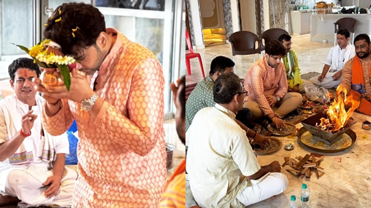 Karan Kundrra does Grih Pravesh puja at his new home, see video