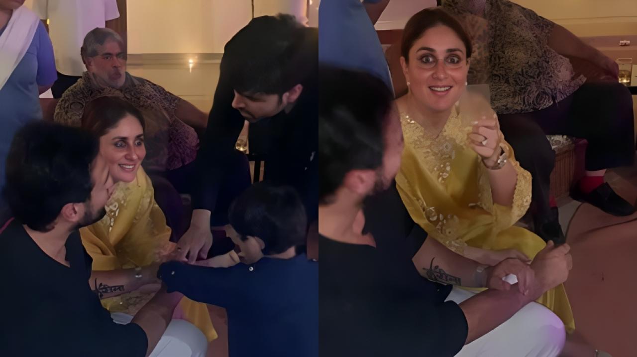 WATCH: Kareena-Saif Ali Khan in shock as illusion artist surprises them