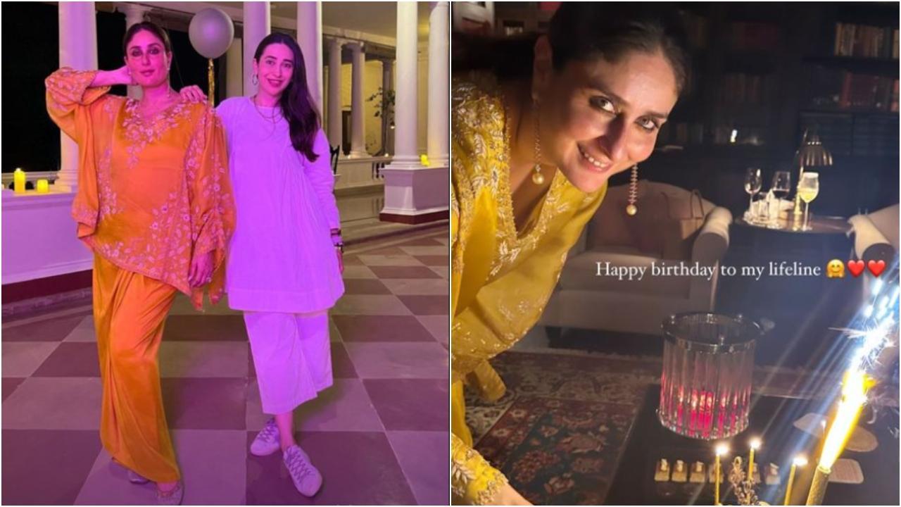 Karisma Kapoor shares pictures from 'Jaane Jaan' Kareena Kapoor's birthday celebration at Pataudi Palace