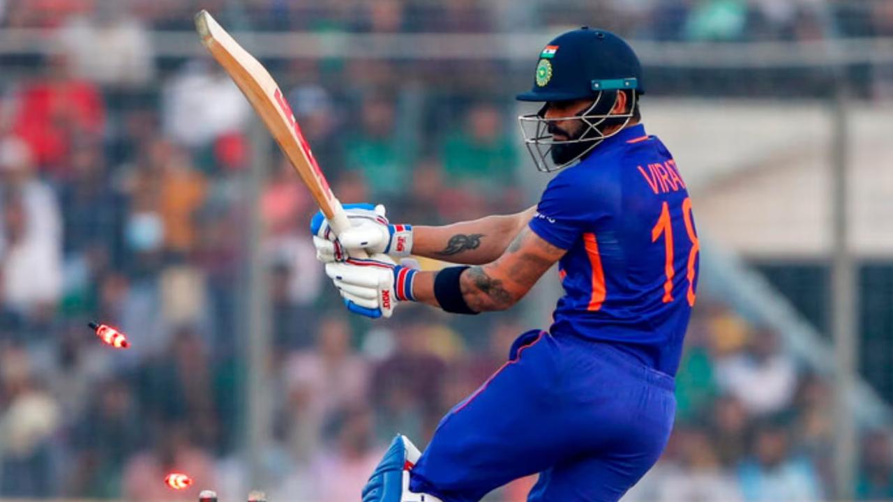 In 26 matches, Kohli has scored 1,030 runs at an average of 46.81 and a strike rate of 86.70. He has two centuries and six fifties in 26 innings, with the best score of 107. He is India's second-highest run-scorer in tournament history