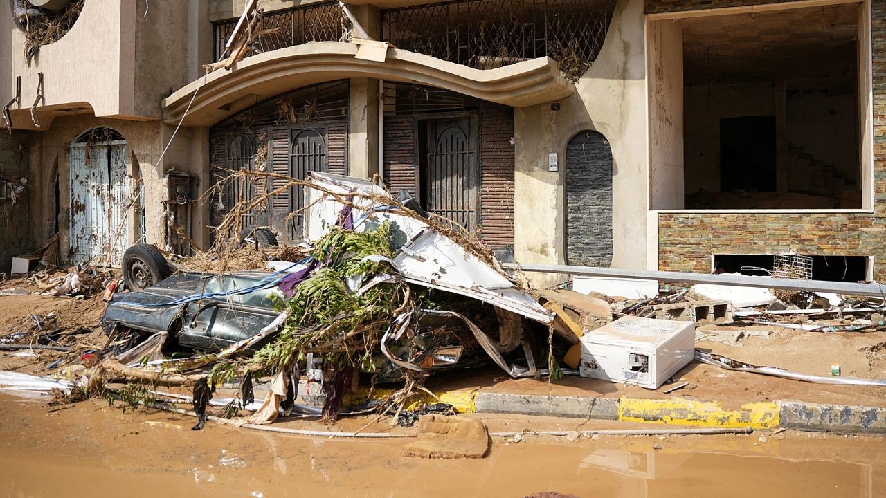 The Libyan Red Crescent said early Tuesday that its teams counted more than 300 people dead in Derna, which authorities have declared a disaster zone