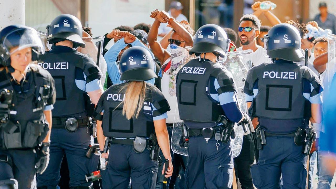 Many hurt at Eritrean event in Germany, including cops