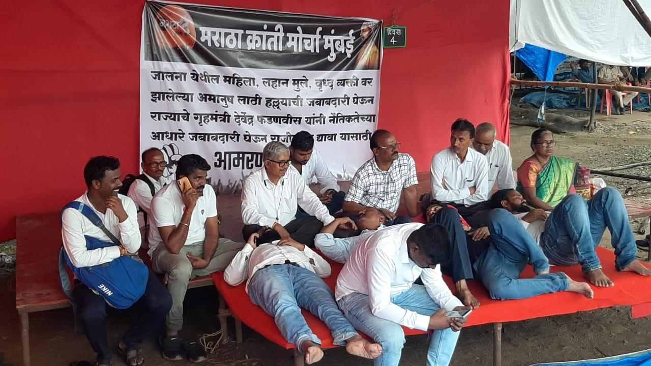 IN PHOTOS: Maratha Kranti Morcha members on hunger strike in Mumbai