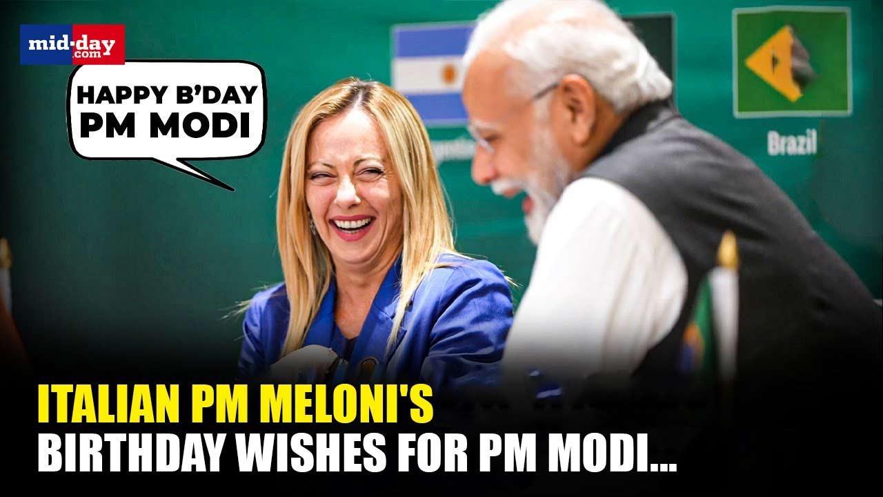 Italian PM Giorgia Meloni extends wishes to PM Modi on his 73rd birthday