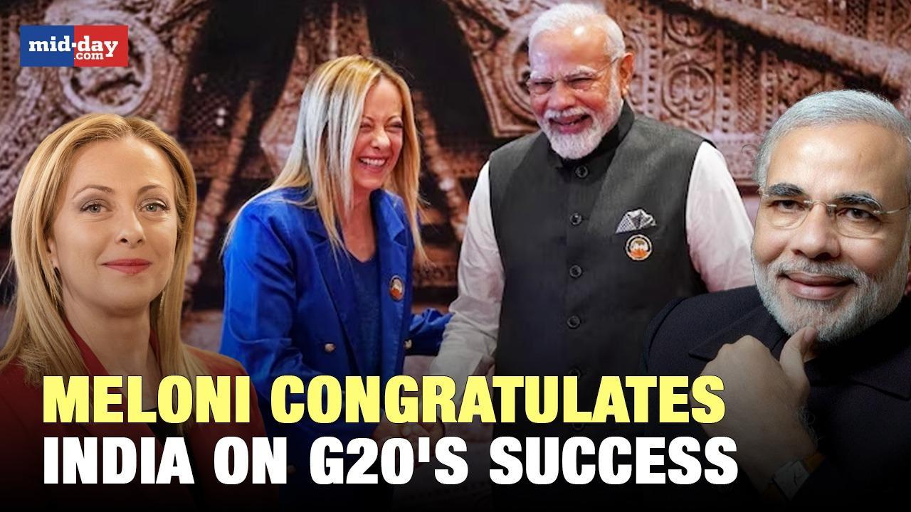 G20 Summit 2023: Italian Prime Minister Giorgia Meloni congratulates India 