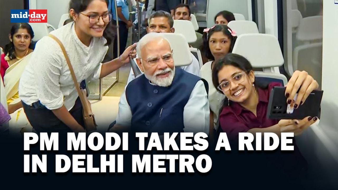 PM Modi’s Birthday: PM Modi takes a metro ride on his birthday