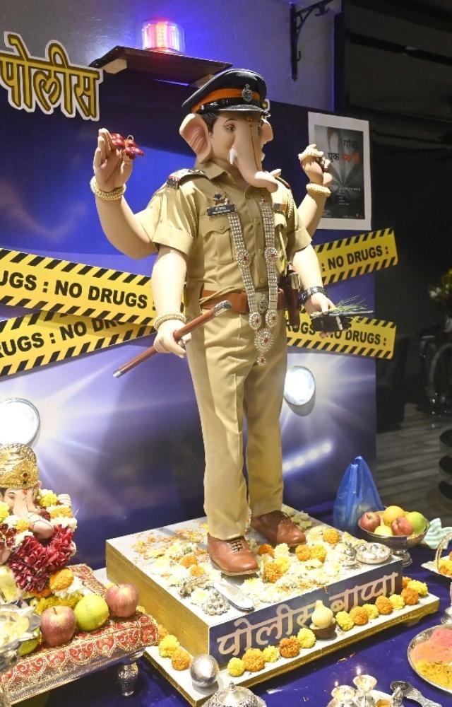 The Lord Ganesh idols in various shapes and sizes are installed at several households and in pandals in Mumbai