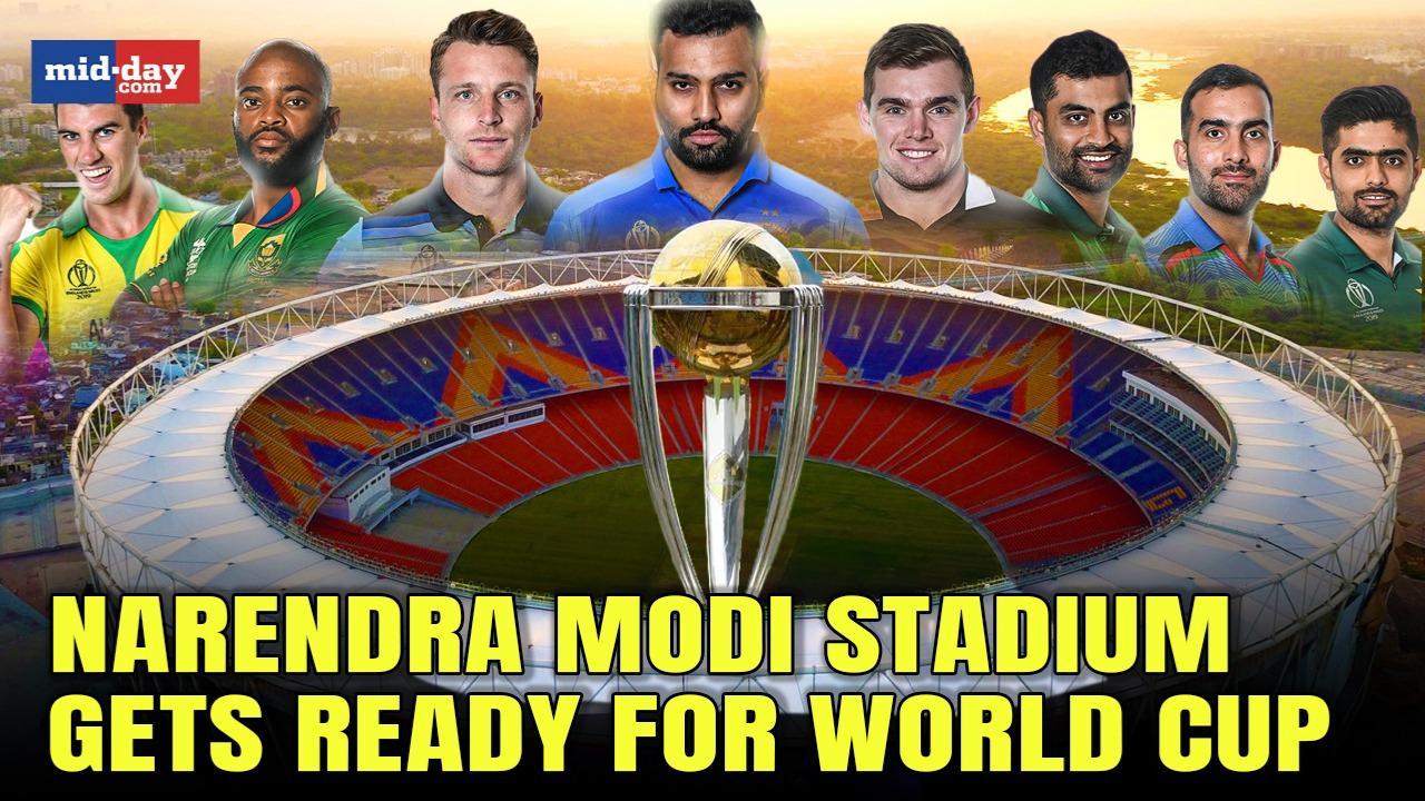 World Cup 2023: Preparations In Full Swing At Narendra Modi Stadium